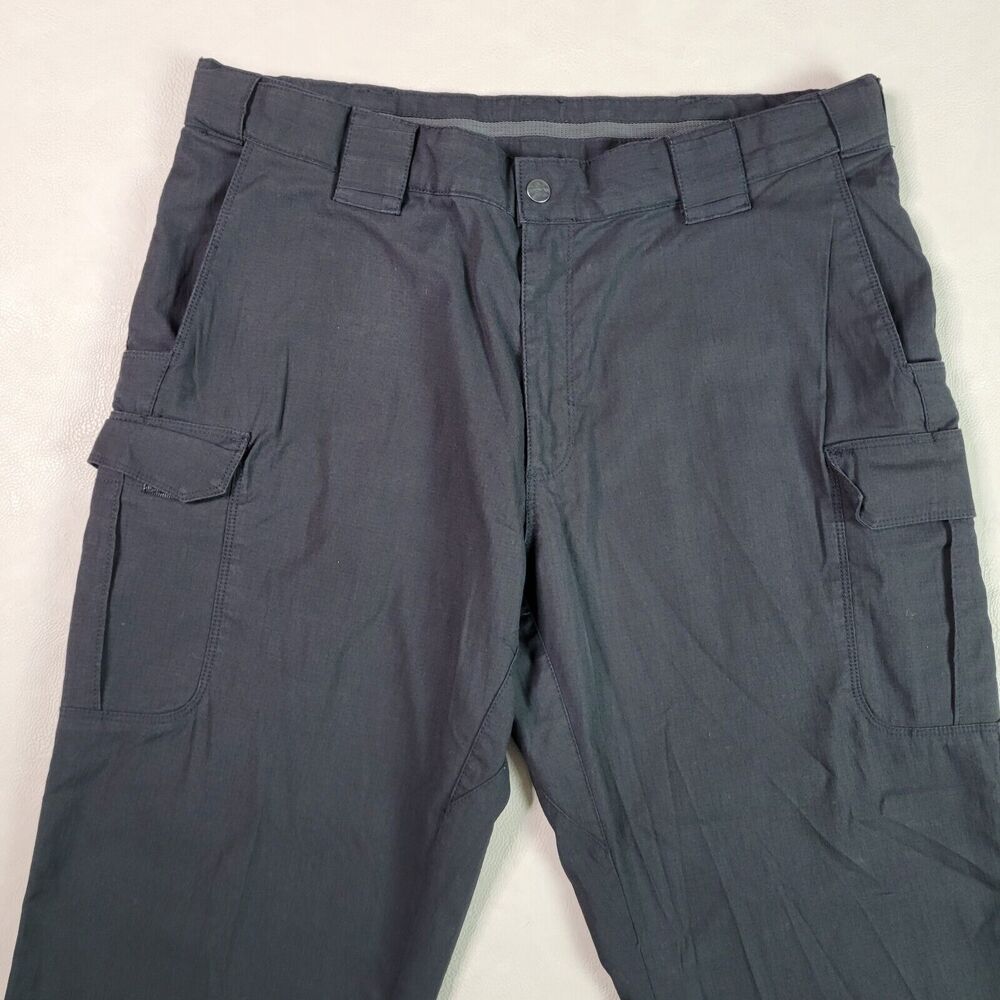 Spiewak Tactical Pants Mens 38×28 Black Utility Outdoor Zip Cargo Ripstop - Picture 4 of 12